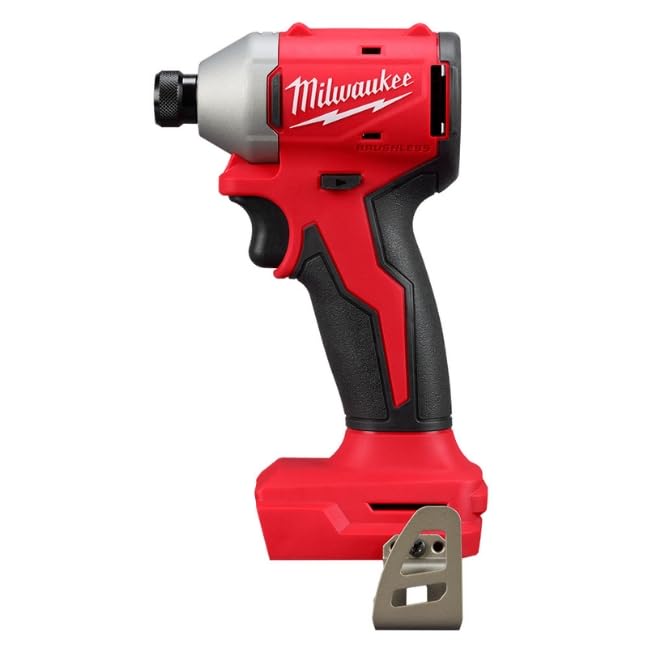 Milwaukee 3610-22CT compact drill length of 5.7 inches for tight spaces.