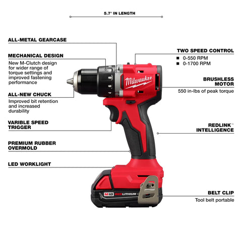 Milwaukee 3650-20 impact driver provides high torque for fast fastening.