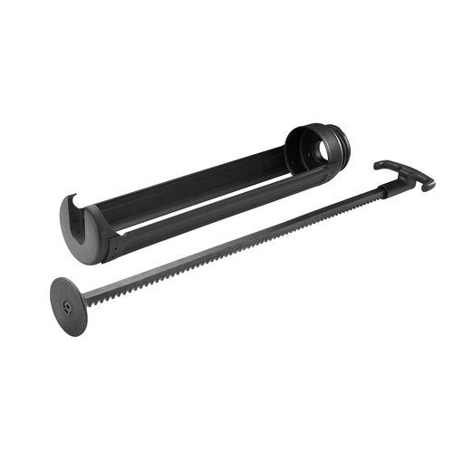 Milwaukee 48-08-1095 quart carriage conversion kit for M18 cordless caulk guns enables quart-size dispensing.
