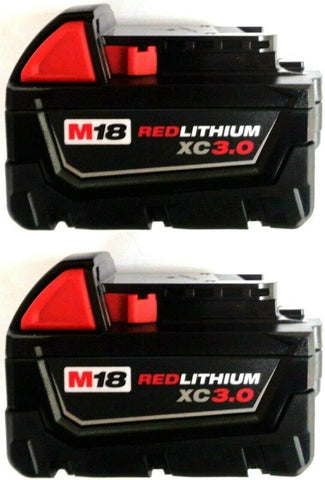 Milwaukee 48-11-1828 3.0Ah M18 XC battery image for extended runtime with compatible tools