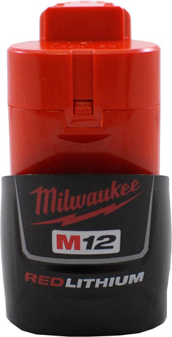 Milwaukee 48-11-2401 battery powering M12 tools with endurance.
