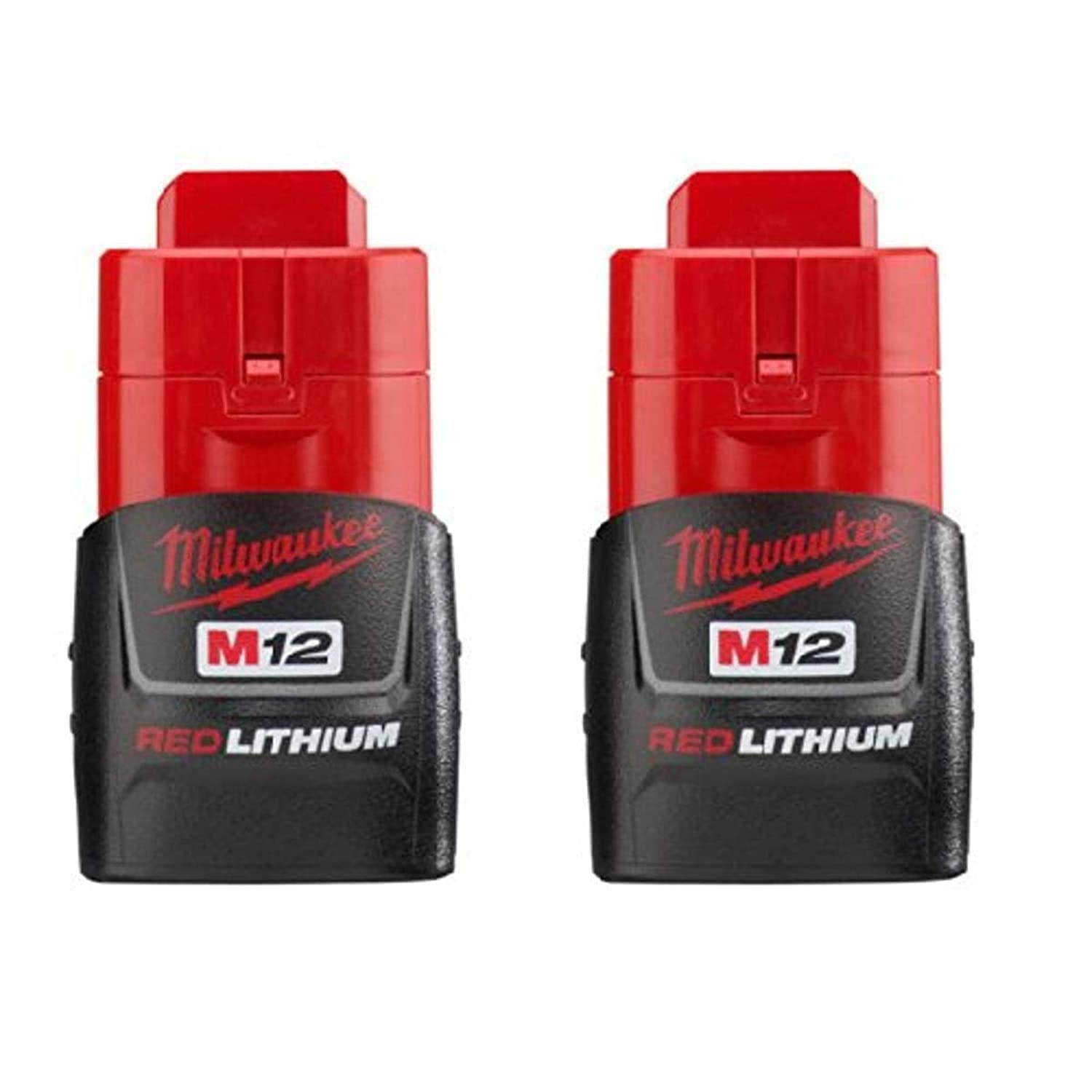Milwaukee 48-11-2411 M12 battery pack front view for extended runtime