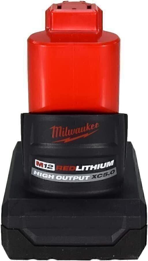 Milwaukee 48-11-2450 battery pack cooling features demonstrated.