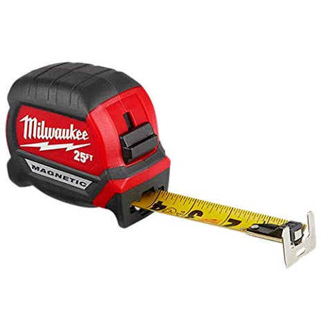 Milwaukee 48-22-0325 magnetic end attaches to EMT and steel studs for hands-free use.