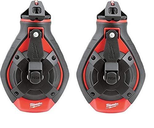 Milwaukee chalk reel 100 ft bold line in two-pack for tough job sites
