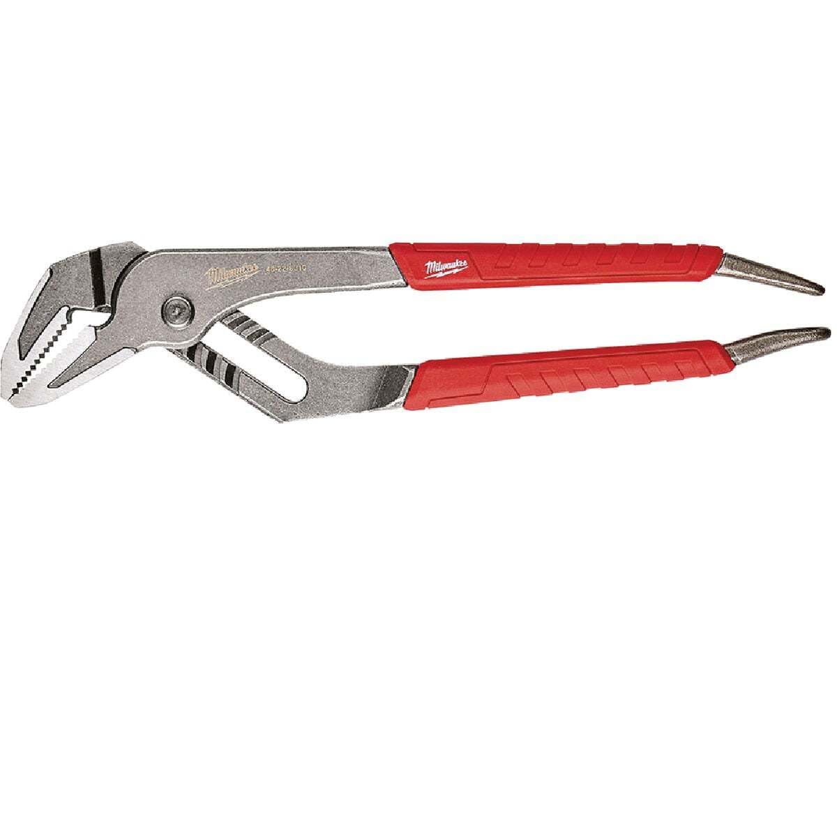 Milwaukee 48-22-6330 jaw capacity up to 1 inch and 2 inches for round pipes.