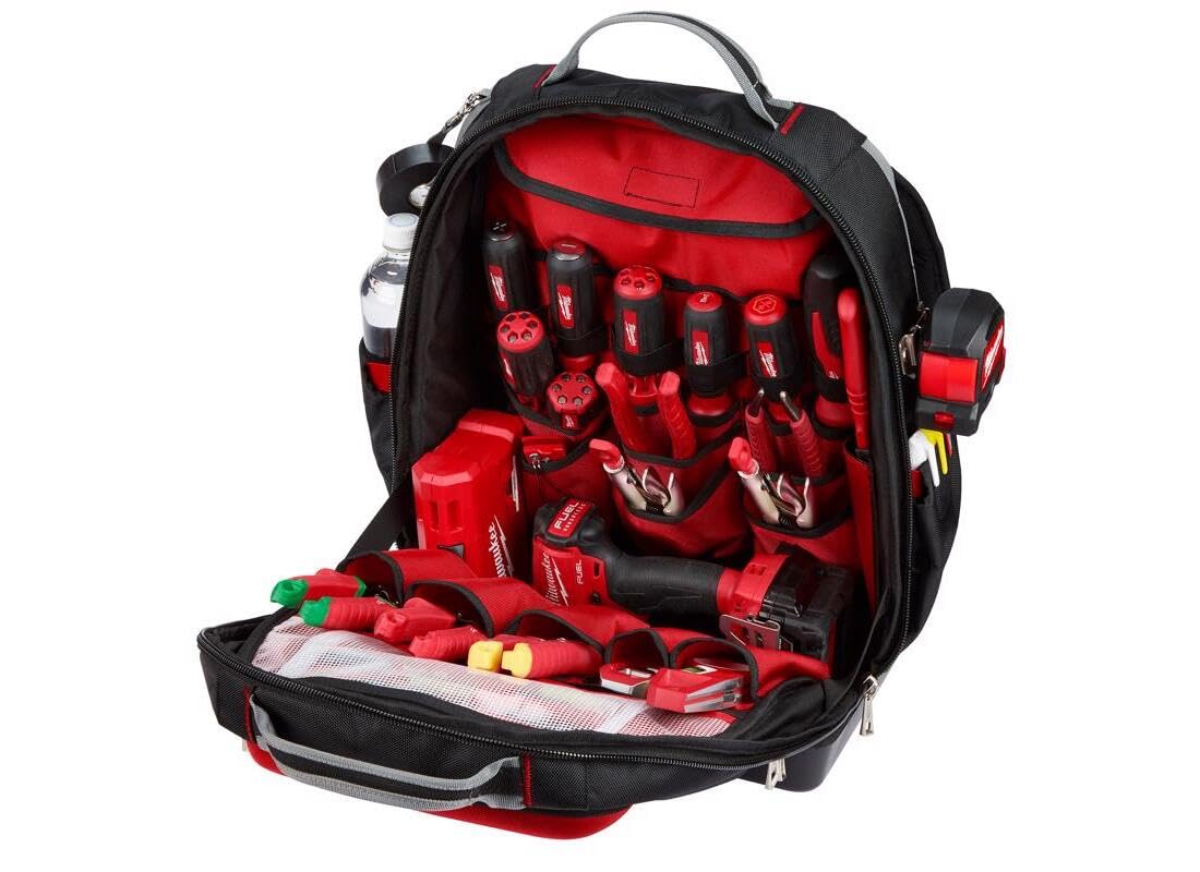 Milwaukee 48-22-8201 inside layout highlights 48 pockets for modular organization
