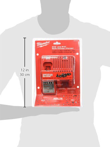 Milwaukee 48-59-1812 LED indicators clearly show charge status and maintenance needs.