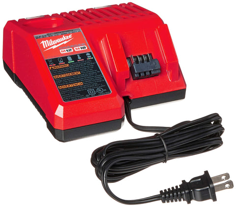Milwaukee 48-59-1850 battery front view showing compact pack design and cooling
