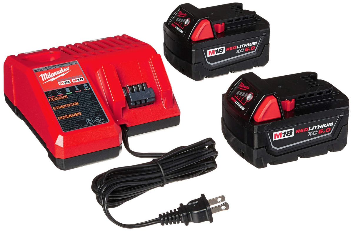 Milwaukee 48-59-1850 battery pack with dual runtime capability for longer work