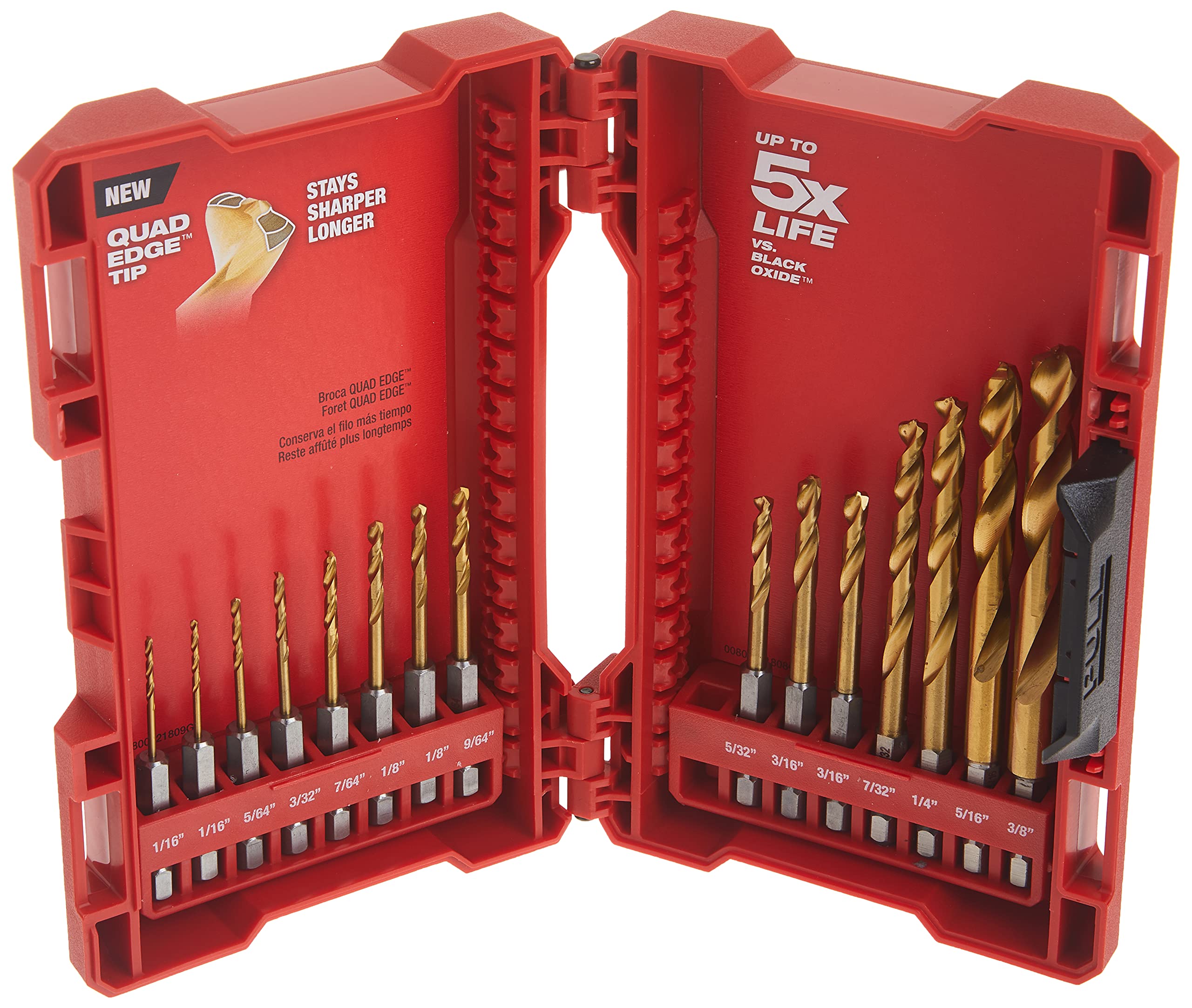 Milwaukee 48-89-4630 tin bits closeup shows sharp edges for faster cuts.