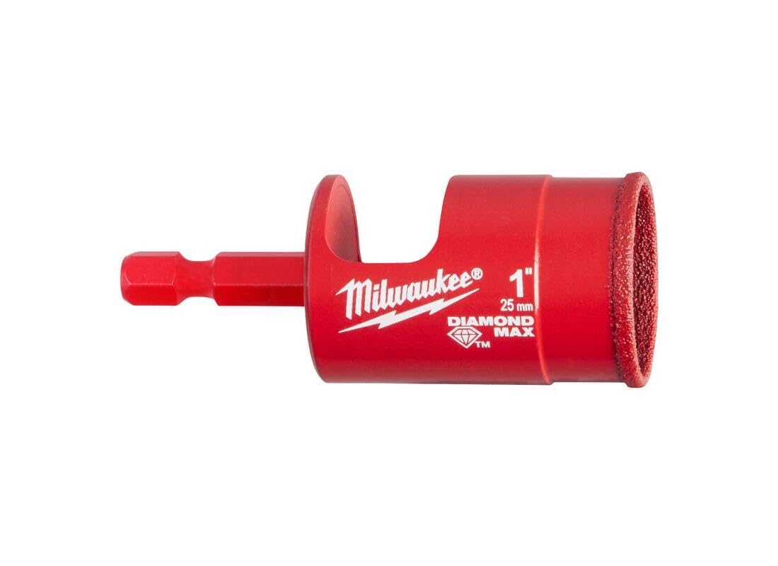 Milwaukee 49-56-0517 1-inch diamond hole saw hero view highlights precise hole potential