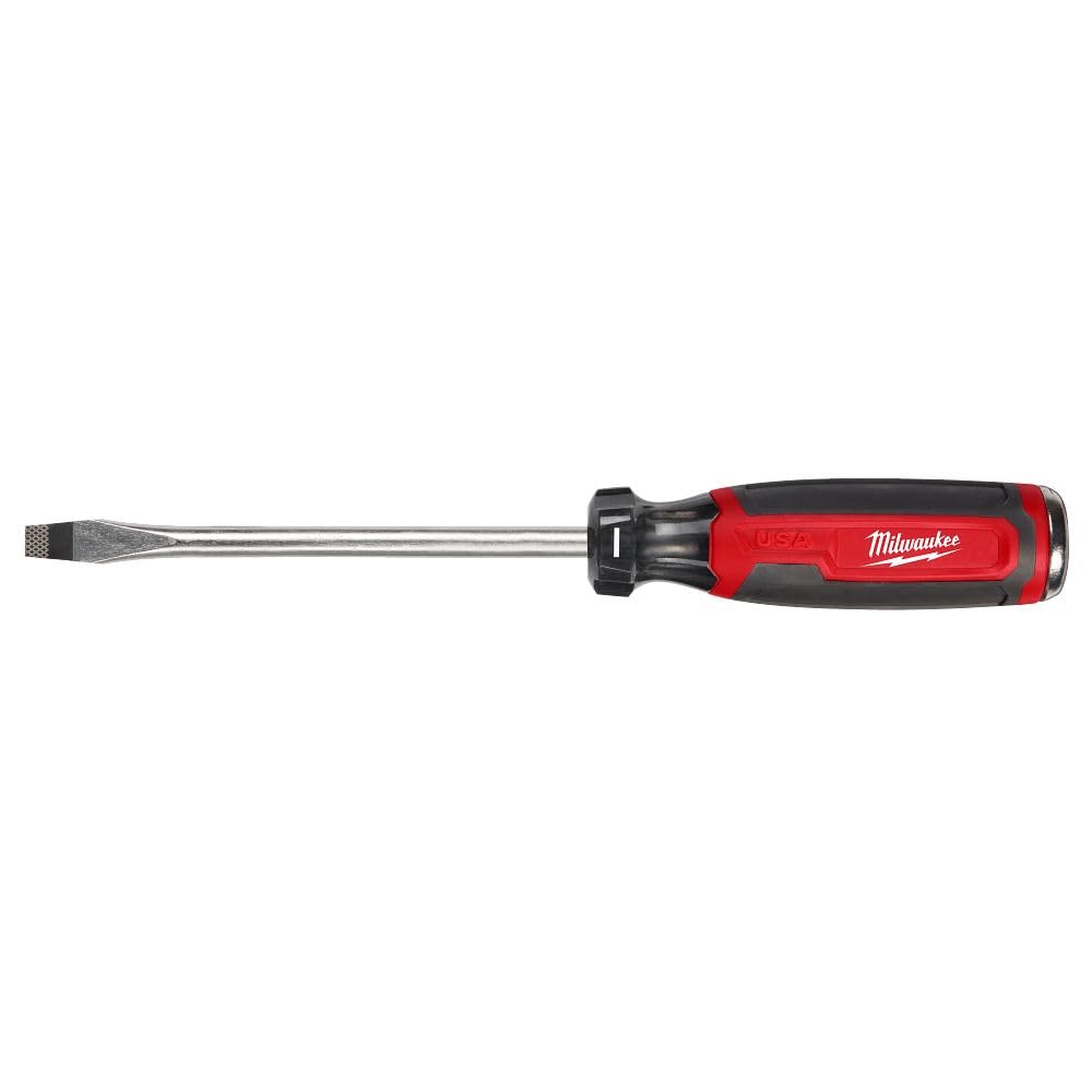 Milwaukee 5-16 slotted demolition driver with 6-in shaft for durable, precise fastening.