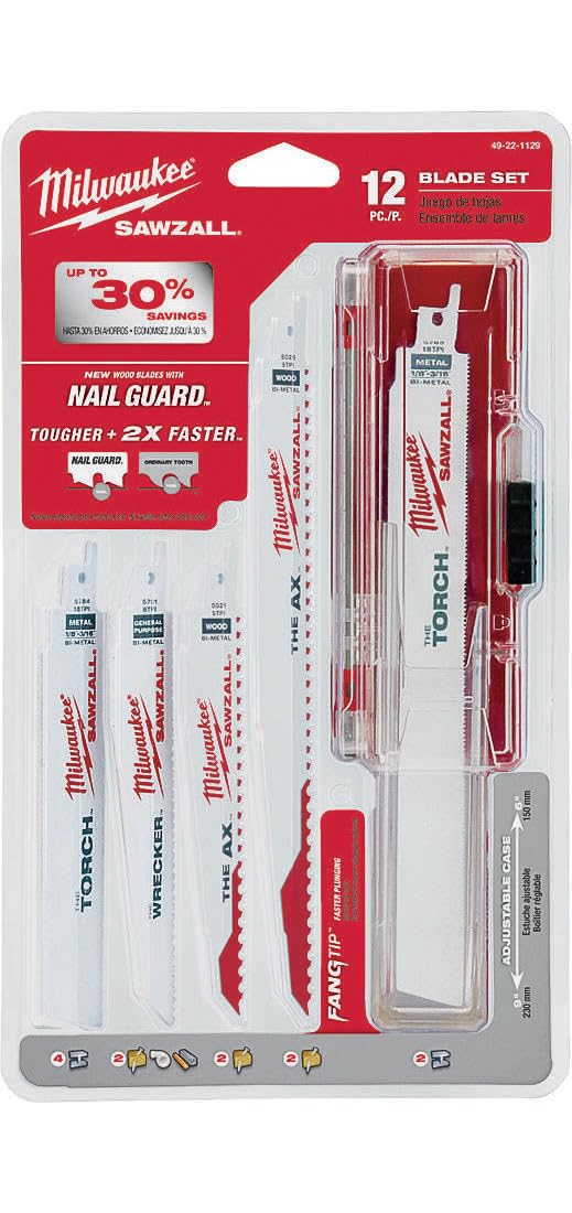 Milwaukee 9-inch Torch blade for extended metal cutting reach