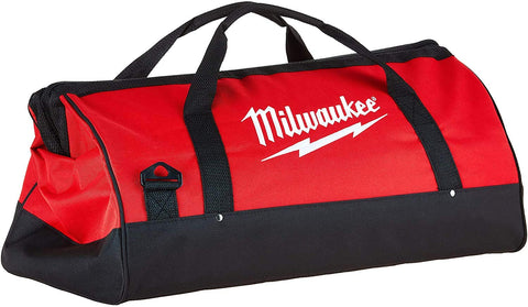 Milwaukee bag side pockets keep bits and accessories within reach.