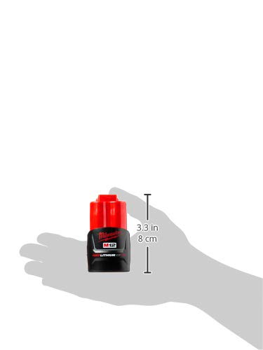 Slim Milwaukee battery size improves balance for compact tools.