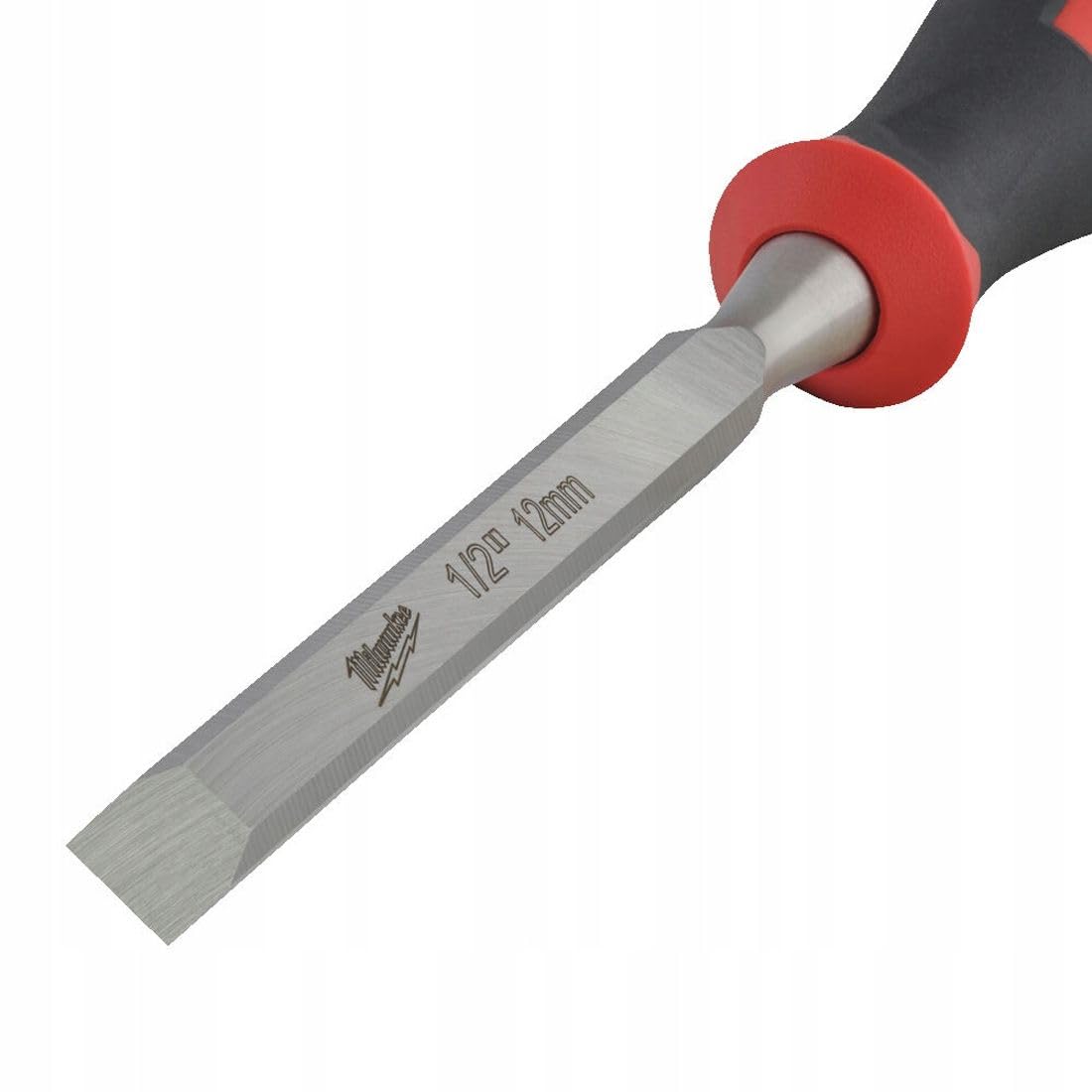 Close-up of durable Milwaukee chisels showing cold resistance and solid construction