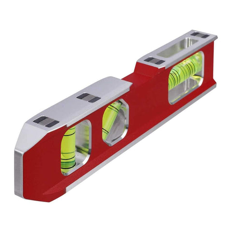 Milwaukee Billet Torpedo Level wide viewing area for quick readability.