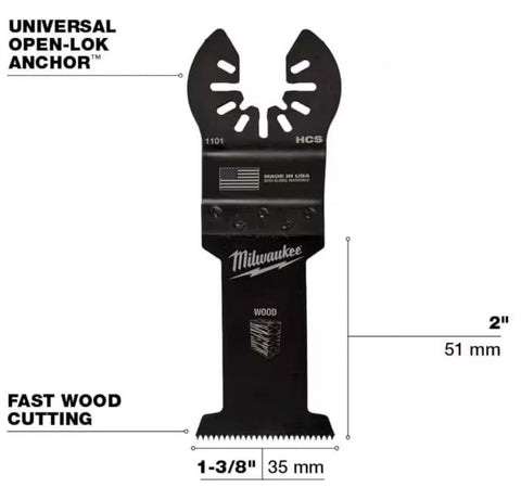 MILWAUKEE black oxide coating protects blades during heavy use.