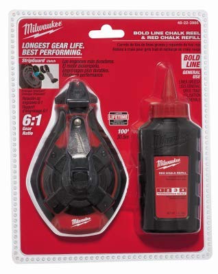 Milwaukee Bold Line Chalk Reel 48-22-3986 2-pack for precise layout tasks on job sites