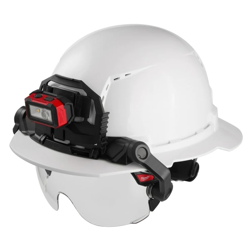 Milwaukee Bolt Clear Eye Visor compatibility with safety gear for versatile use.