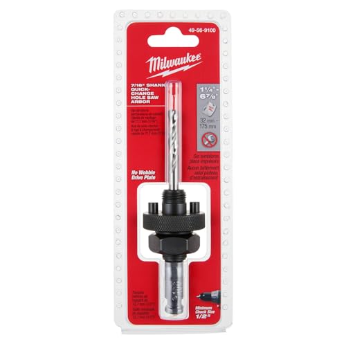 Milwaukee drive plate no-wobble design enhances accuracy during cutting.