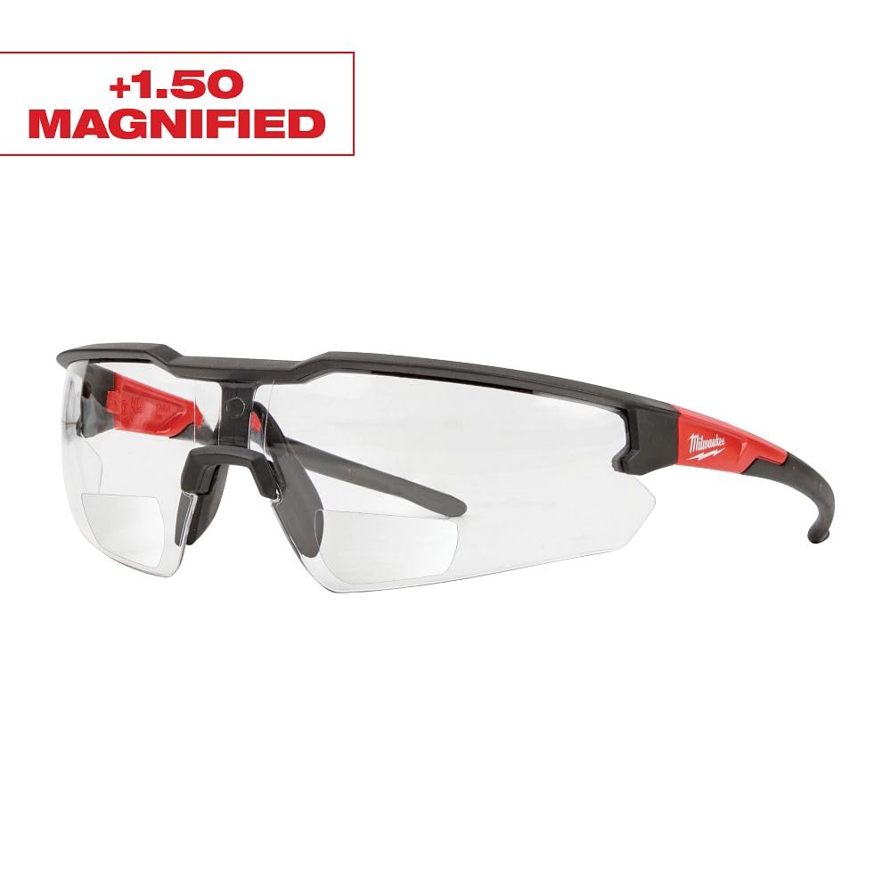 Milwaukee Electric anti-scratch coating keeps lenses clear in busy environments.