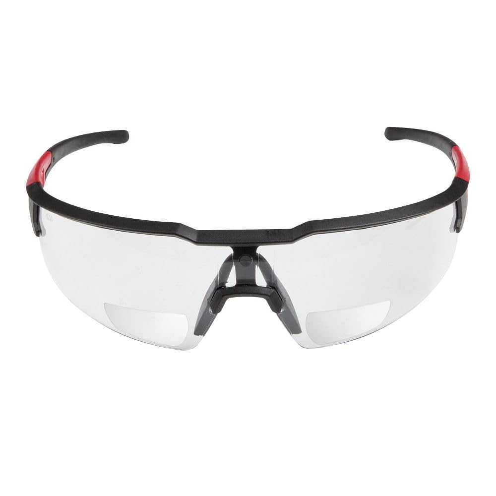 Milwaukee Electric glasses temple arms designed for comfortable extended wear.