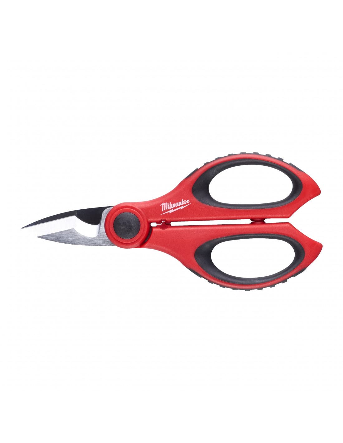 Milwaukee electricians scissors with storage compartment for on-site access