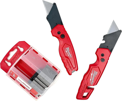 Milwaukee Fastback Flip knife with ergonomic handle for precise, comfortable cutting.