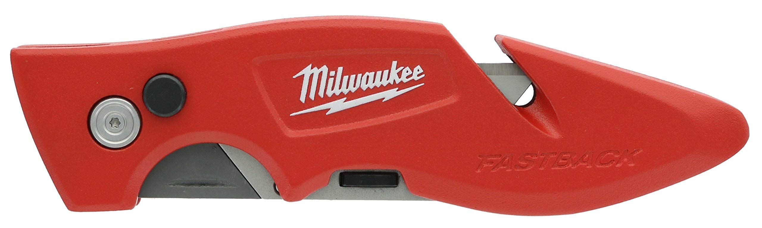 Milwaukee Fastback knife blade change mechanism for fast tool refresh