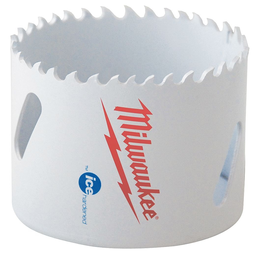 Milwaukee Hole Dozer 3" bi-metal hole saw for fast, clean cuts in metal, wood, and plastics.
