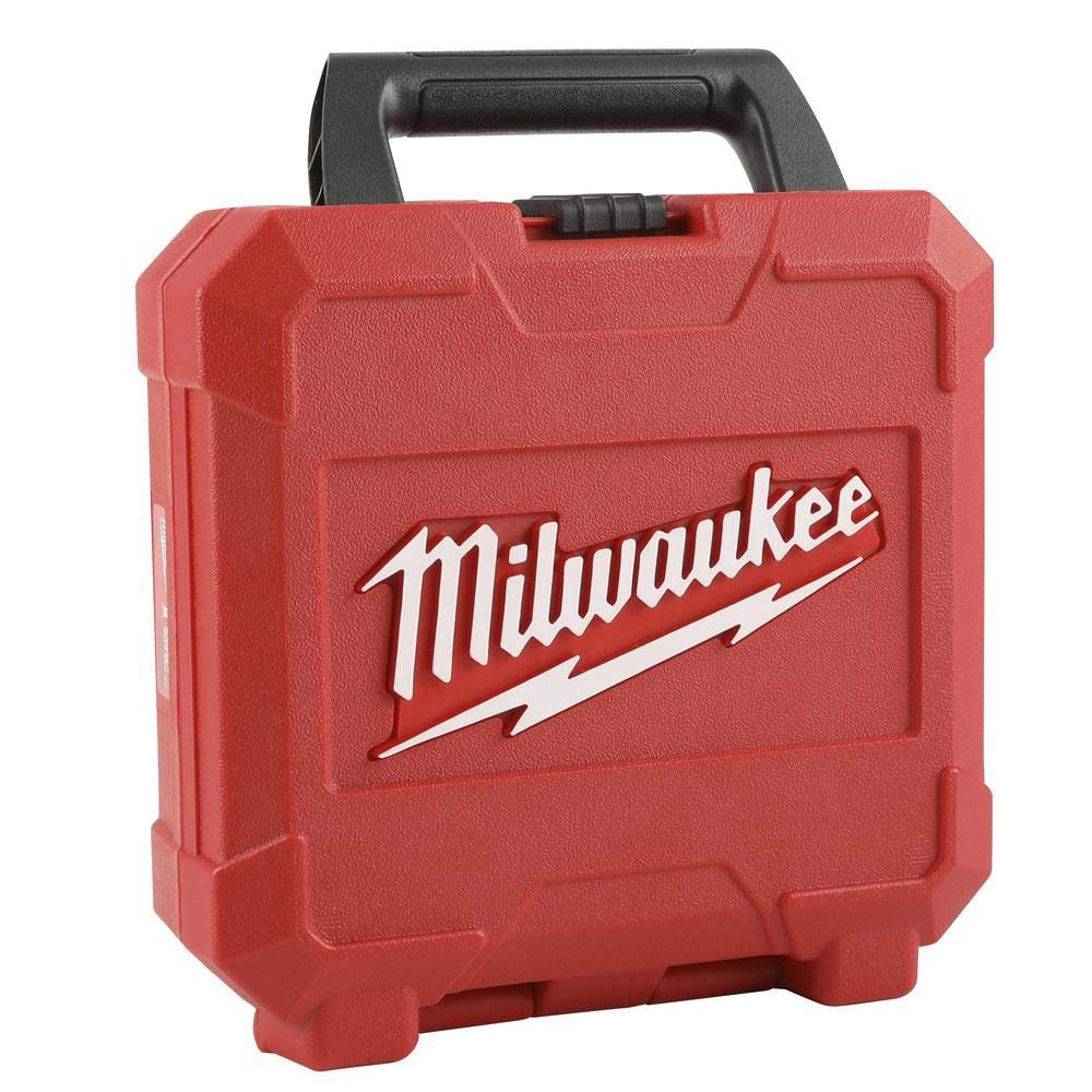 Milwaukee Hole Dozer blades aligned for fast, clean holes.