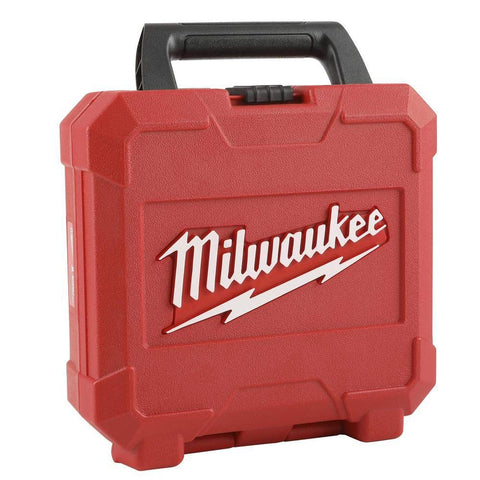Milwaukee Hole Dozer blades aligned for fast, clean holes.