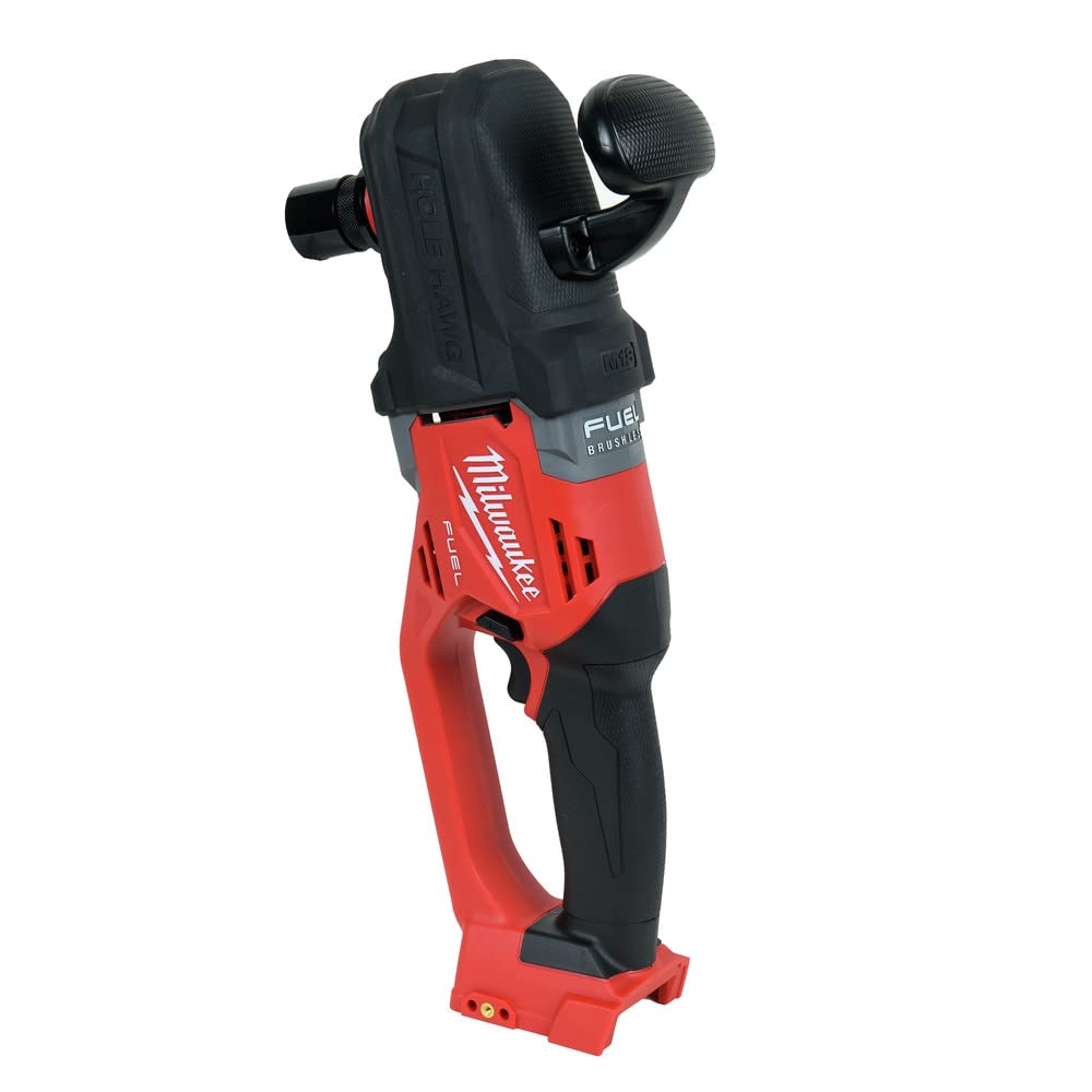 Milwaukee Hole Hawg right-angle drill tool-only showing compact form for tight spaces