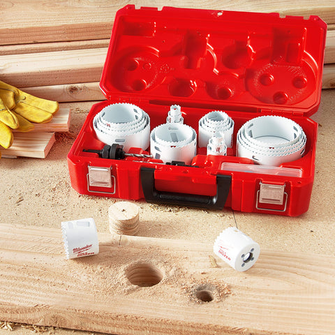 Milwaukee hole saw arbors collection compatible with quick mounting