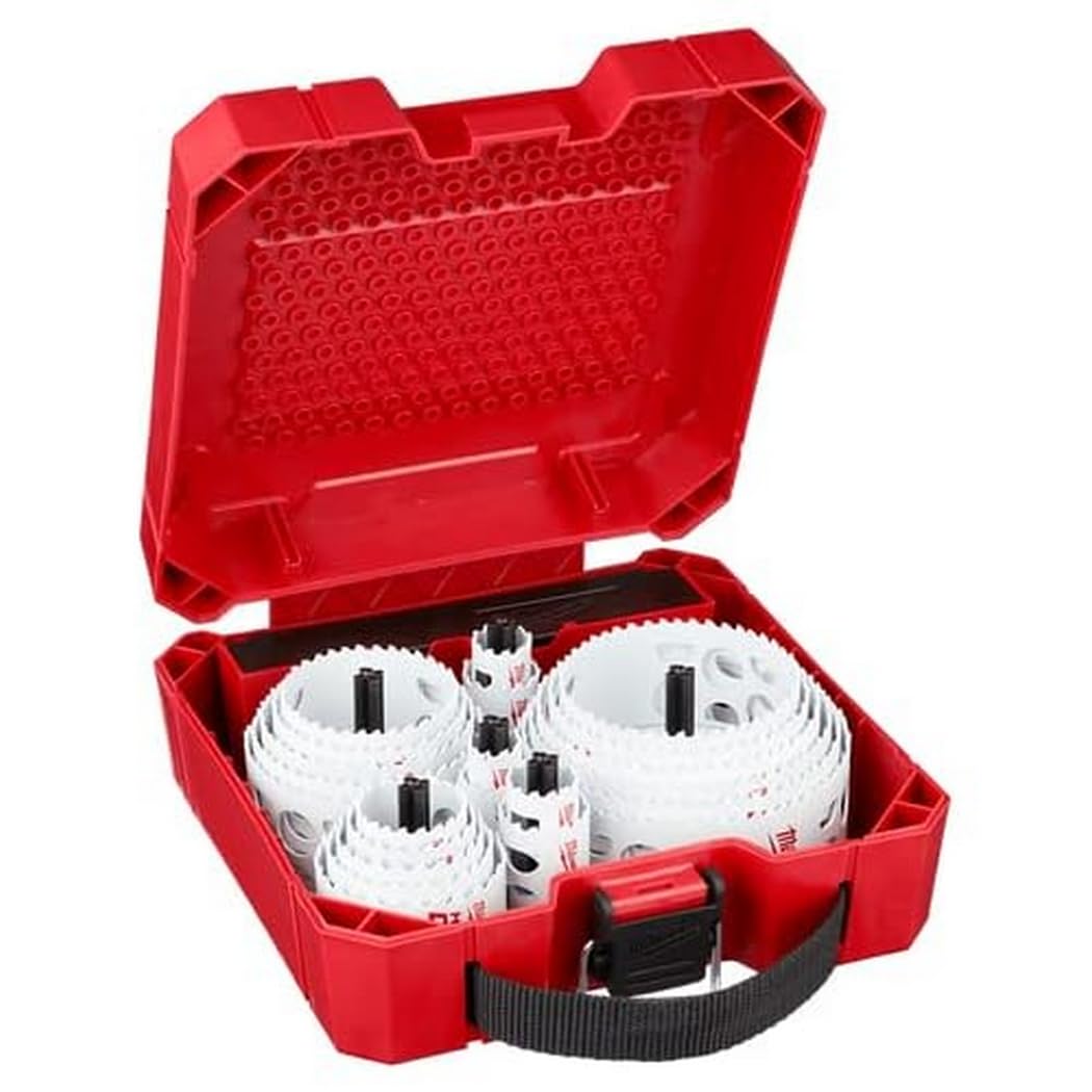 Milwaukee Ice Hardened Hole Saw Kit 28-Piece set ready for metal and wood cutting