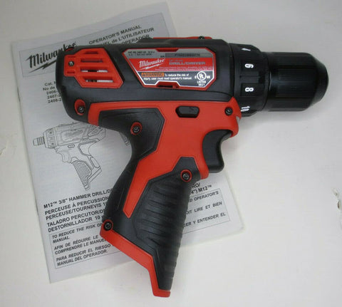Milwaukee M12 12V 3/8-inch drill driver in use on a project, highlighting portability and quick setup.