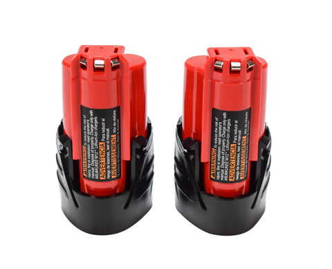 Milwaukee M12 2411 side view battery showing durable, fade-free power on the job.