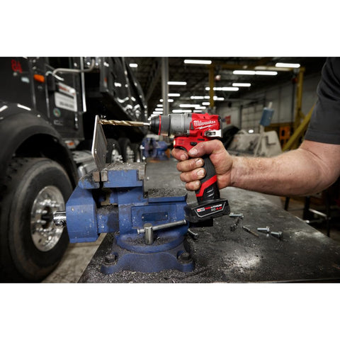 Milwaukee M12 Fuel drill-driver image shows easy grip and compact form