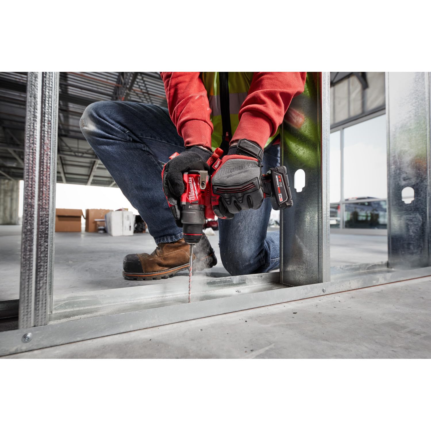 Milwaukee M12 FUEL lightweight design emphasizes 2.6 lb for reduced fatigue.
