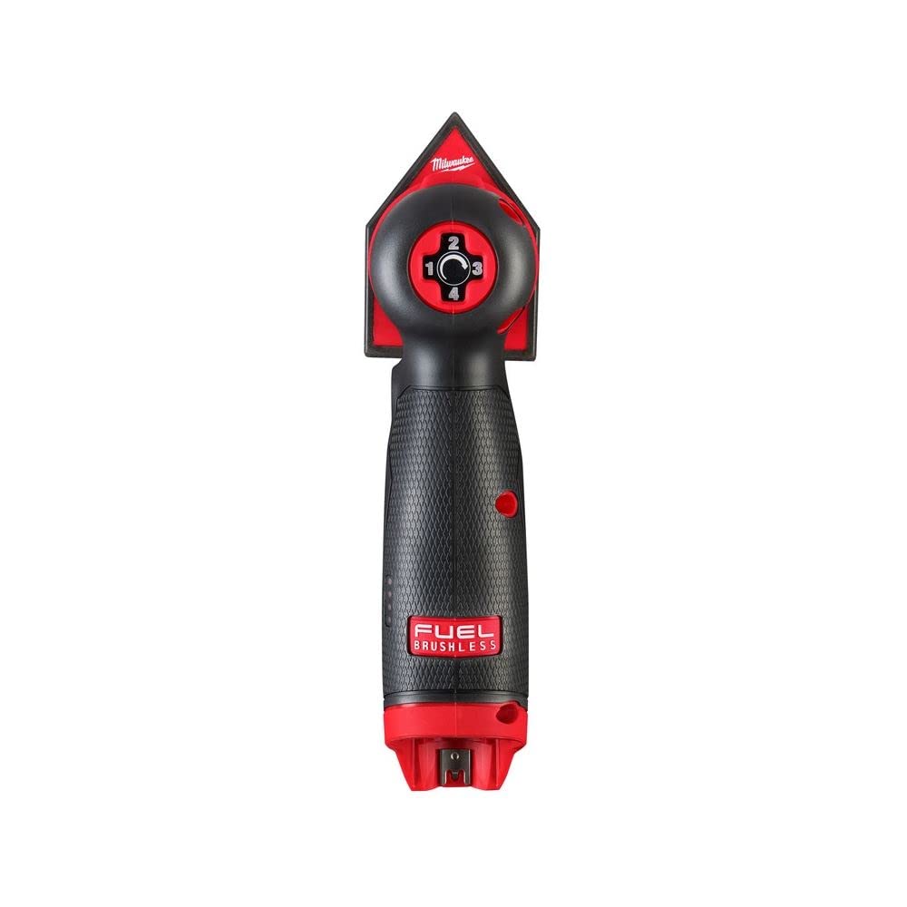 Milwaukee M12 Fuel Orbital Detail Sander wood finishing in tight spaces