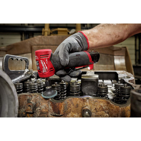 Milwaukee M12 FUEL right-angle grinder uses 2 in accessories
