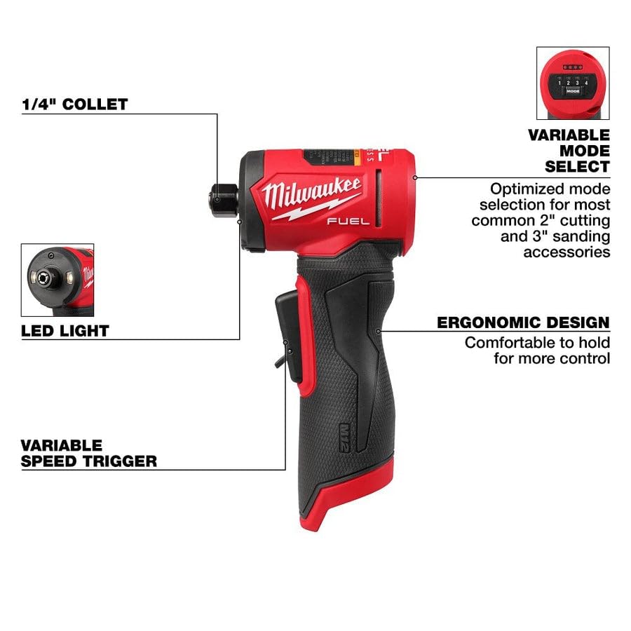 Milwaukee M12 FUEL in-use image demonstrates cordless mobility in tight automotive spaces.