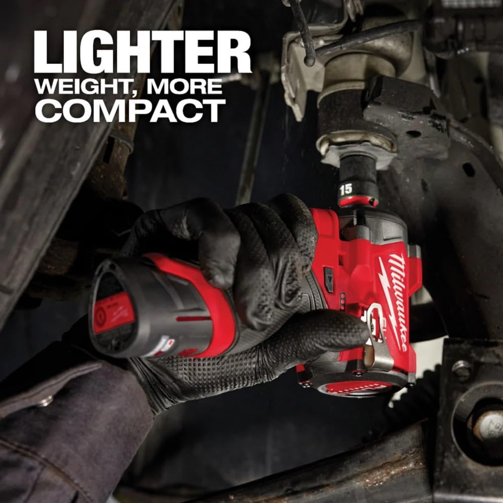 Milwaukee M12 FUEL Stubby 4-mode drive control for versatile fastening