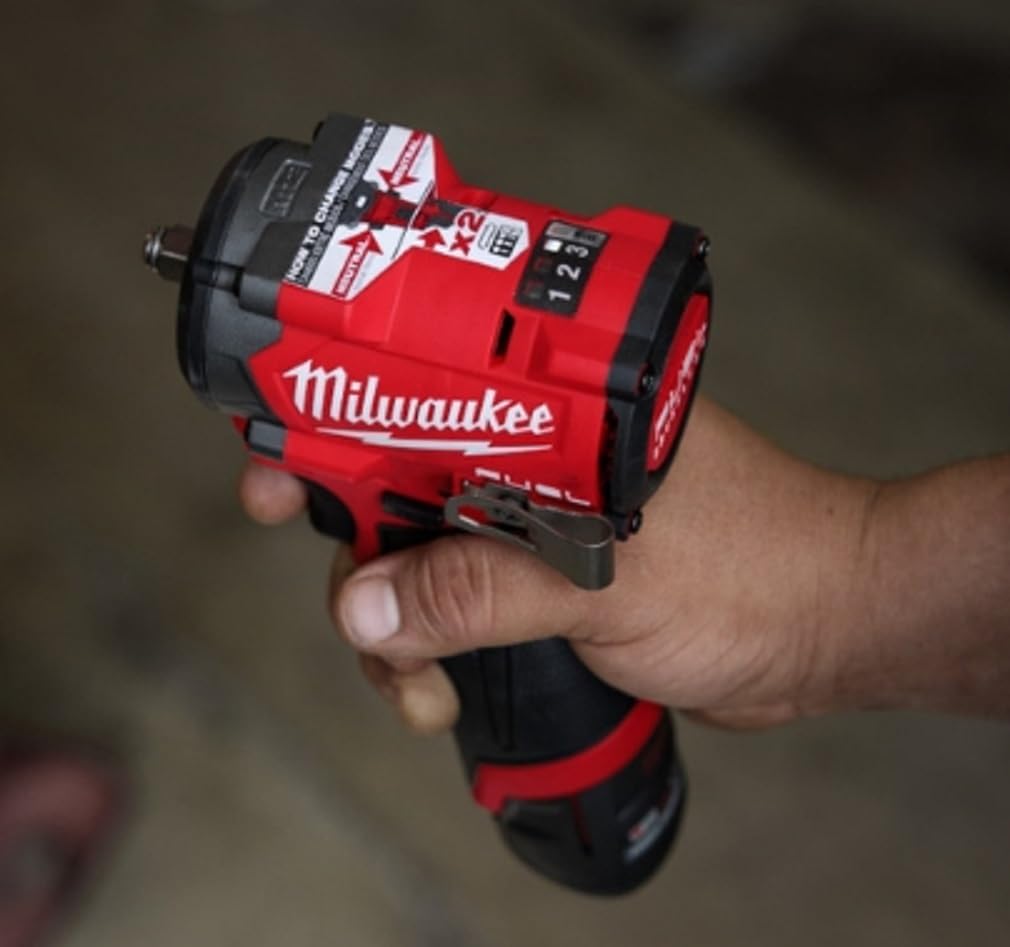 Milwaukee M12 FUEL Stubby compact body designed for confined bays