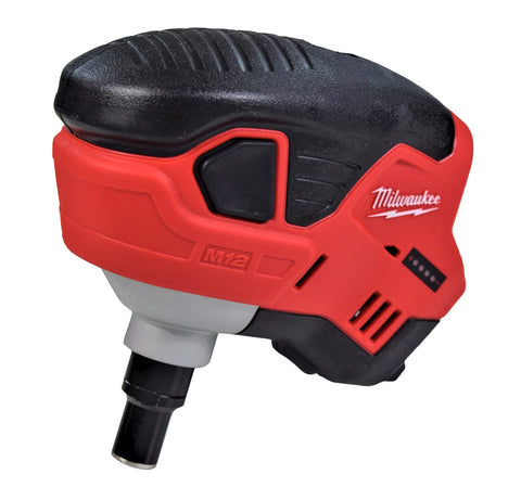 Milwaukee M12 palm nailer delivers 2.2 ft-lbs energy for easier nail driving.