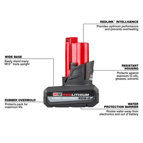 Charger dock with Milwaukee M12 battery demonstrating quick, organized recharging on site