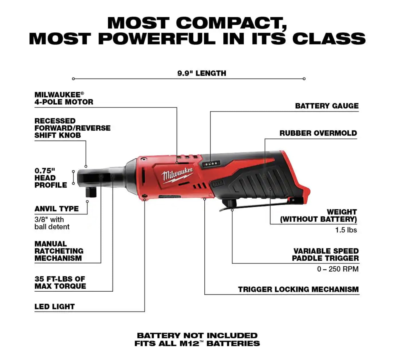 Milwaukee REDLITHIUM XC 4.0 battery for extended work sessions
