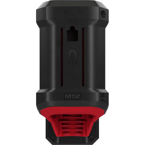 Milwaukee M12 Rover in action, portable illumination during service tasks.
